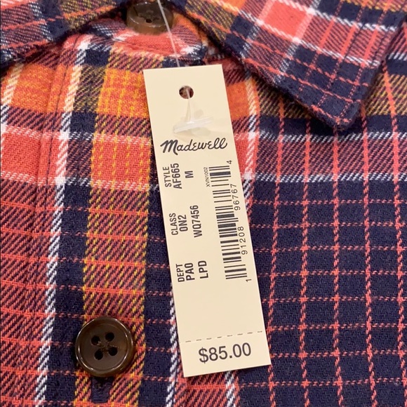 ⭐️Weekend Sale⭐️ MADEWELL NWT Plaid Flannel Shirt - Picture 9 of 9